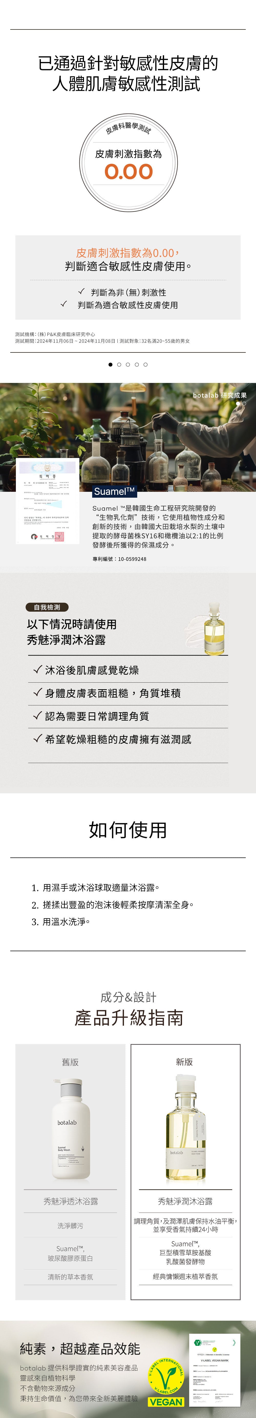 botalab 秀魅沐浴露