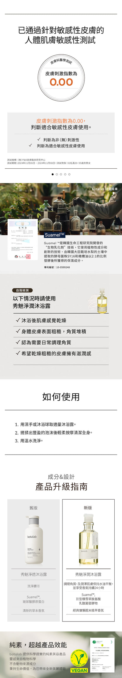 botalab 秀魅沐浴露