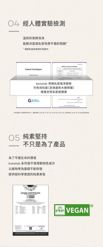 Botalab 博萃瓶 發酵泡泡能維持私處健康 pH 質