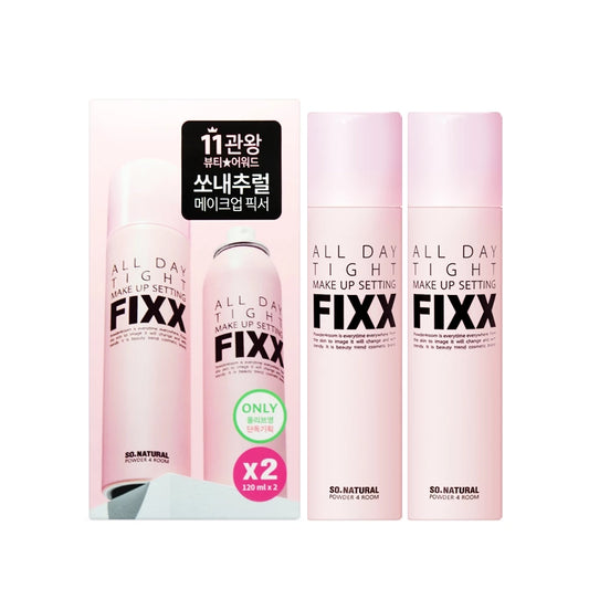 So Natural Fixx 長效保濕控油定妝噴霧 120ml+120ml